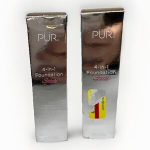 2 Lot PUR 4-in-1 Foundation Stick MEDIUM Dark Cream to Velvet Matte Foundation